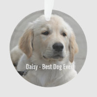 Personalisiertes Golden Retriever Hund Foto und Na