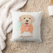 Personalisiertes Golden Retriever Kinderzimmer Kin Kissen (Decke)