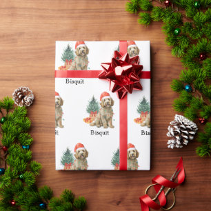 Personalisiertes Goldendoodle-Geschenkpapier Geschenkpapier