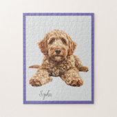 Personalisiertes Goldendoodle Jigsaw Puzzle (Vertikal)