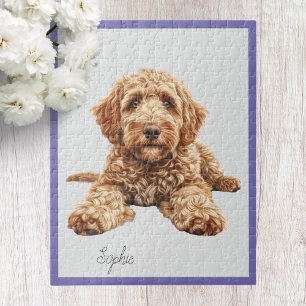 Personalisiertes Goldendoodle-Puzzle Puzzle