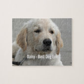 Personalisiertes goldener Retriever-HundeFoto und Puzzle (Horizontal)