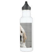 Personalisiertes goldener Retriever-HundeFoto und Trinkflasche (Rechts)