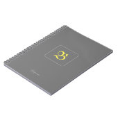 Personalisiertes Goldenes Brief-Notebook Notizblock (Linke Seite)