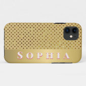 Personalisiertes Goldenes Design für den Besondere Case-Mate iPhone Hülle (Rückseite (Horizontal))