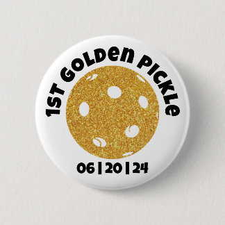 Personalisiertes Goldenes Picklauge Goldenes Pickl Button