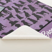 Personalisiertes goldenes Retriever-Muster Sherpadecke (3/4)