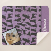Personalisiertes goldenes Retriever-Muster Sherpadecke (Vorderseite (Horizontal))