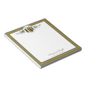 Personalisiertes goldenes Weihnachtsgeschenk Notizblock (angewinkelt)