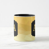 Personalisiertes goldfarbenes  Monogramm Tasse (Zentrum)