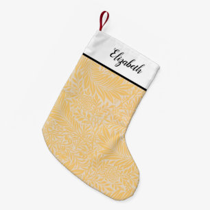 Personalisiertes goldfarbenes Muster Kleiner Weihnachtsstrumpf