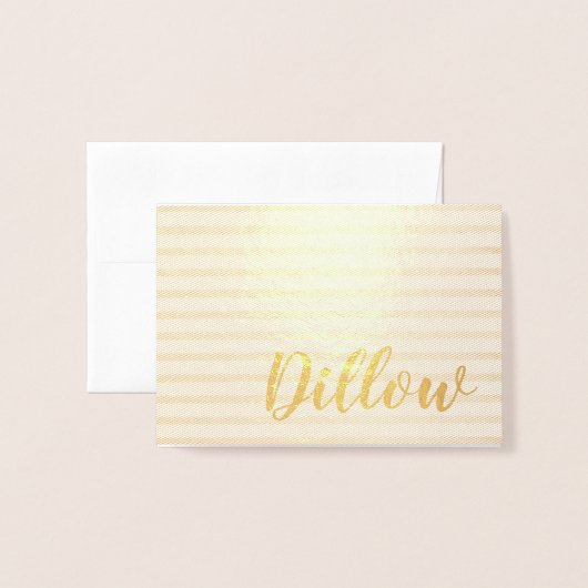 Personalisiertes Goldfoliendesign Folienkarte (Vorderseite mit Umschlag)