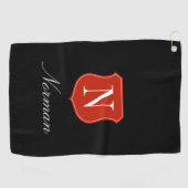 Personalisiertes Goldhandtuchgeschenk mit edlem Lo Golfhandtuch (Horizontal)