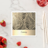 Personalisiertes Goldleaf Motif 2 Serviette (Beispiel)