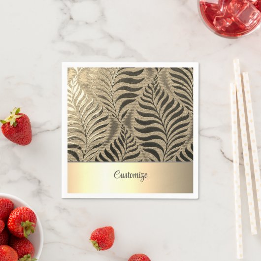 Personalisiertes Goldleaf Motif 2 Serviette (Beispiel)