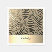 Personalisiertes Goldleaf Motif 2 Serviette (Vorderseite)