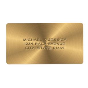 Personalisiertes Goldmetallische