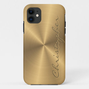 Personalisiertes Goldmetallische iPhone 11 Hülle