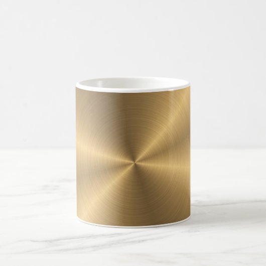 Personalisiertes Goldmetallische Kaffeetasse (Mittel)