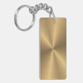 Personalisiertes Goldmetallische Schlüsselanhänger (Vorderseite links)