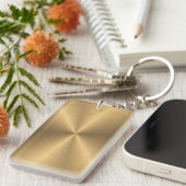 Personalisiertes Goldmetallische Schlüsselanhänger (Vorderseite rechts)