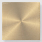 Personalisiertes Goldmetallische Steinuntersetzer (Vorderseite)