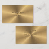 Personalisiertes Goldmetallische Visitenkarte (Vorne/Hinten)