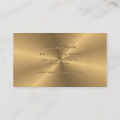 Personalisiertes Goldmetallische Visitenkarte (Rückseite)