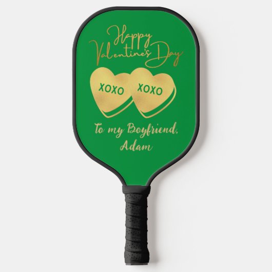personalisiertes Goldpaar Pickleball Schläger (Vorderseite)