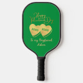 personalisiertes Goldpaar Pickleball Schläger (Rückseite)