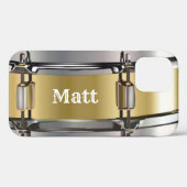 Personalisiertes GoldSnare-Drum Case-Mate iPhone Hülle (Rückseite (Horizontal))