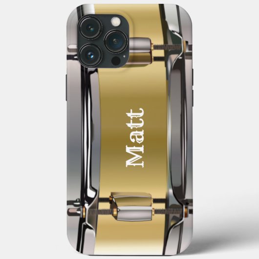 Personalisiertes GoldSnare-Drum Case-Mate iPhone Hülle (Rückseite)