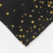 Personalisiertes Goldsonnenschein-Kinderzimmer Fleecedecke (Ecke)