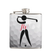 Personalisiertes Golf-angesagte Flasche Flachmann (Vorderseite)