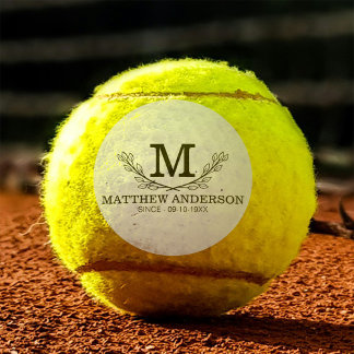 Personalisiertes Golf Ball Muster Name Monogramm A