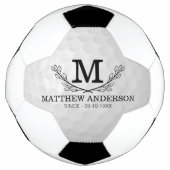 Personalisiertes Golf Ball Muster Name Monogramm A (Vorderseite)