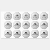 Personalisiertes Golf Ball Muster Name Monogramm A Etiketten (Blatt)