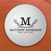 Personalisiertes Golf Ball Muster Name Monogramm A Etiketten
