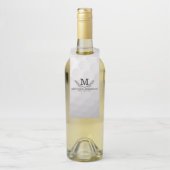 Personalisiertes Golf Ball Muster Name Monogramm A Flaschenanhänger (Auf Flasche)