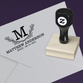Personalisiertes Golf Ball Muster Name Monogramm A Gummistempel