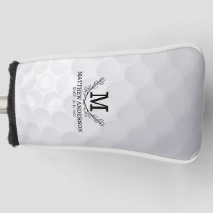Personalisiertes Golf Ball Muster Name Monogramm A Headcover
