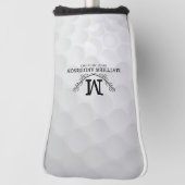 Personalisiertes Golf Ball Muster Name Monogramm A Headcover (Rotieren 90)