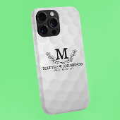 Personalisiertes Golf Ball Muster Name Monogramm A iPhone Hülle