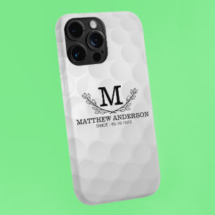 Personalisiertes Golf Ball Muster Name Monogramm A iPhone 11Pro Max Hülle