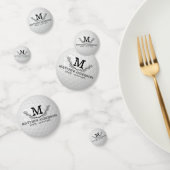 Personalisiertes Golf Ball Muster Name Monogramm A Konfetti (Gruppe)
