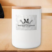 Personalisiertes Golf Ball Muster Name Monogramm A Lebensmitteletikett