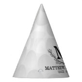 Personalisiertes Golf Ball Muster Name Monogramm A Partyhütchen (Links)