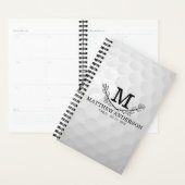 Personalisiertes Golf Ball Muster Name Monogramm A Planer (Anzeige)