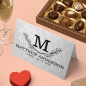 Personalisiertes Golf Ball Muster Name Monogramm A Platzkarte