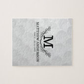 Personalisiertes Golf Ball Muster Name Monogramm A Puzzle (Horizontal)